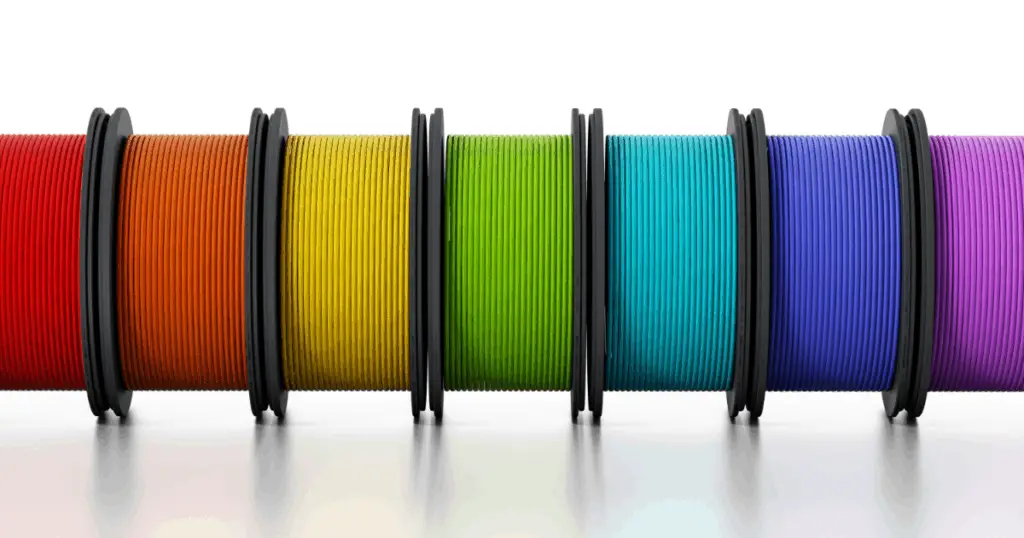 colorful plastic filament for 3d printing